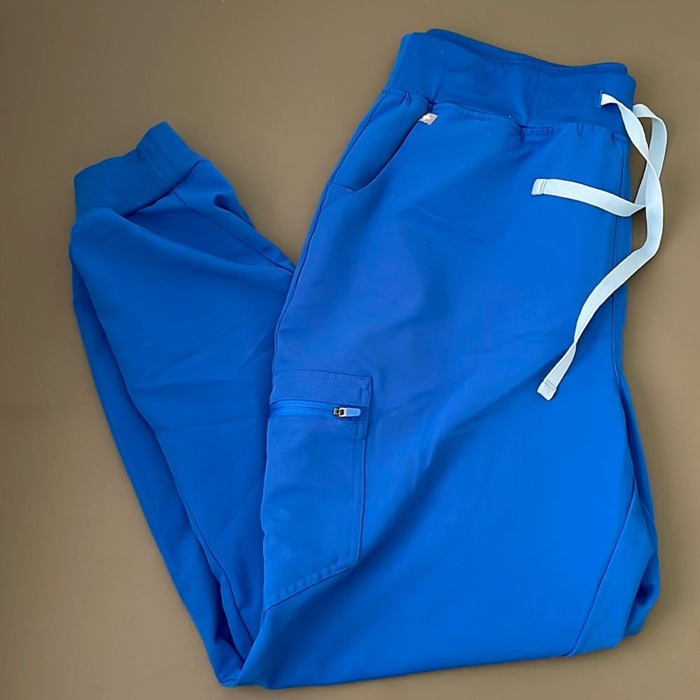 FIGS Technical Collection Size XL Blue Joggers Scrubs